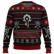 Cute Xmas Ugly Sweater World Of Warcraft For The Horde Ugly Christmas Sweater Ju