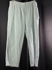 Vintage Partners by Mervyns Womens 10 Striped Seersucker Cotton Pants USA Made