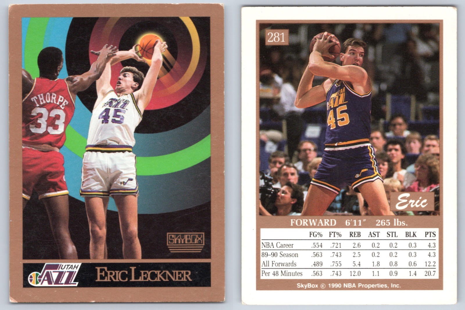 1990-91 Skybox - Eric Leckner #281