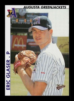 2000 Multi-Ad Augusta Greenjackets #7 Eric Glaser NM Near Mint BXCP03