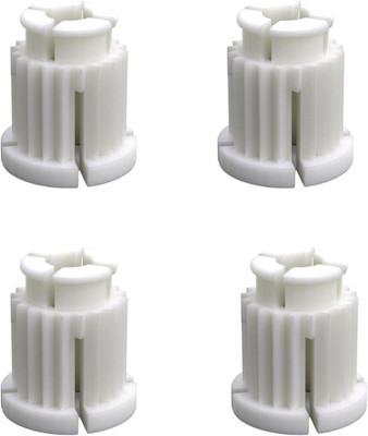 Universal Rastbuchse Kunststoff Weiß Ø 7,5 mm   4er Set für Zweigriffarmaturen &