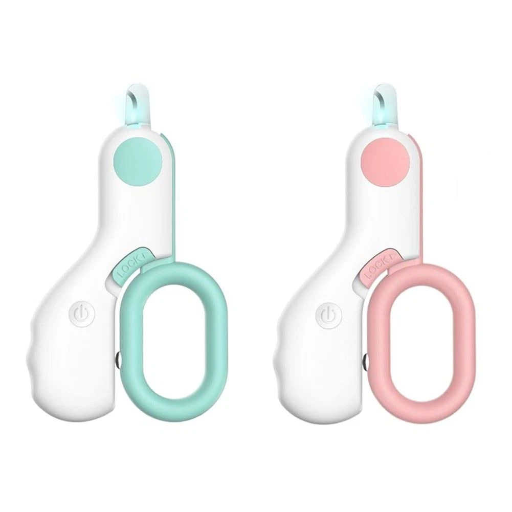 2PCS LED Pet Nail Clippers Nail Trimmer nail clippers for Indoor Cats