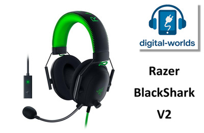 RAZER BlackShark V2 Wired Headset schwarz-grün +++ SEHR GUT / OHNE ALLES +++