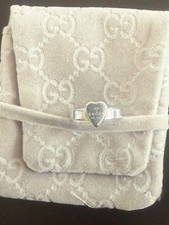 Gucci Heart Silver Ring UK O AG925 Silver with pouch