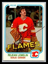 1981-82 O-Pee-Chee #44 Rejean Lemelin RC AUTOGRAPH IN PERSON