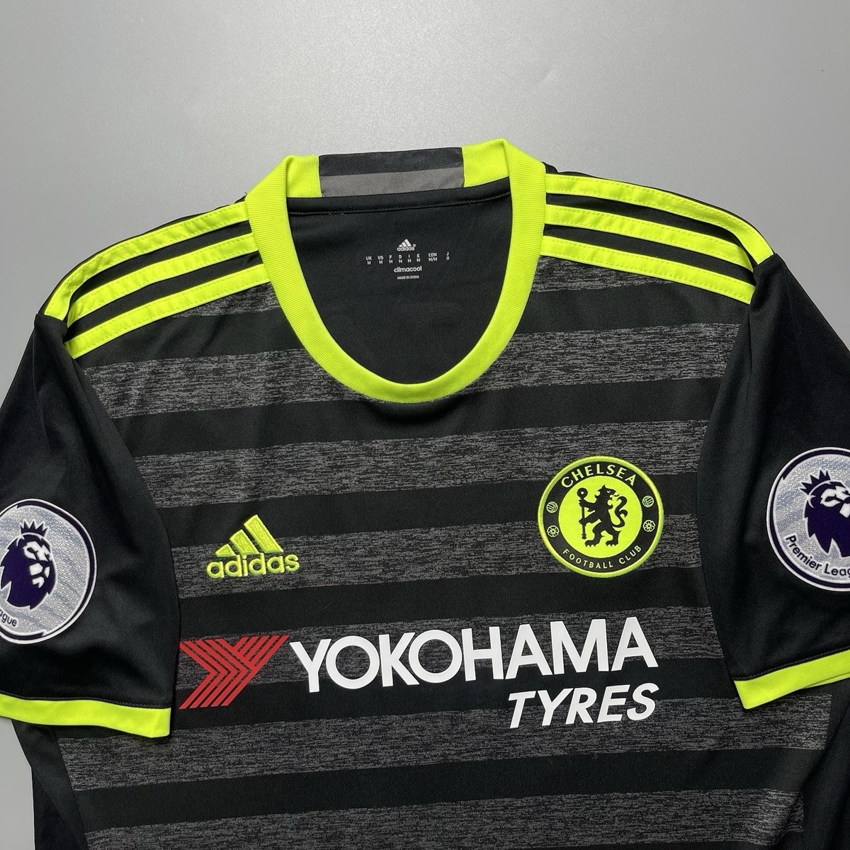 CHELSEA ADIDAS 2016/2017 FOOTBALL SOCCER AWAY JERSEY #10 HAZARD