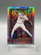 2025 Topps Chrome Samuel RC Aldegheri Refractor #59 Angels ￼￼￼