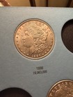 Morgan Silver Dollar Book with 6 Beautiful Gems 1884-1890 Higher Grade Coins — photo 4