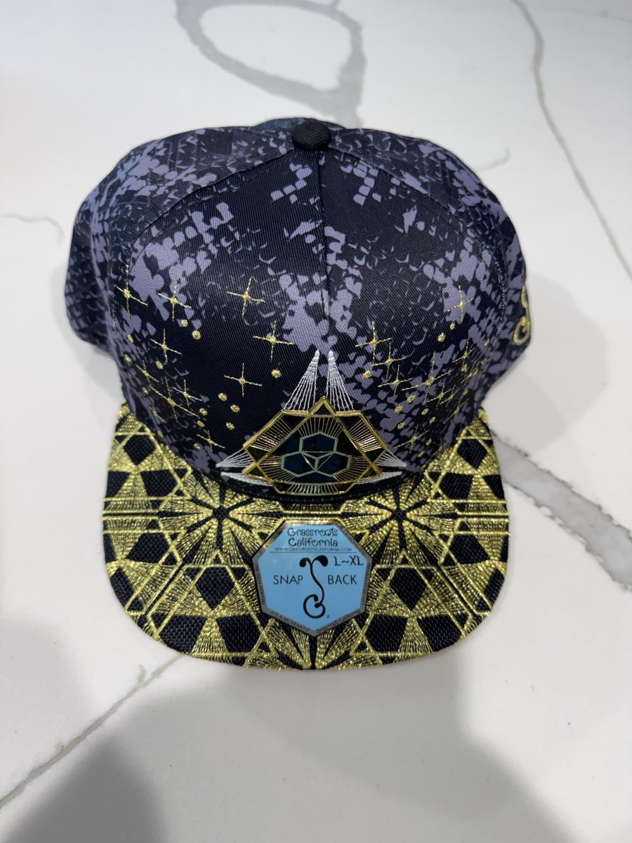 Grassroots California Multi Color Snapback Hat Celestial Serpent