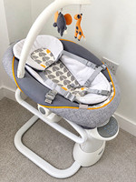 Graco Baby Swing/Bouncer Seat Safari Mobile Harness Toy Bar Grey White Orange