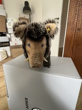 Steiff Wildschwein Dalle 1968-1976 Mohair Stehend mit KFS! Top Zustand