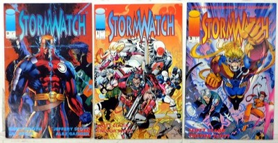 StormWatch Lot of 3 #0, 1, 2 (1993) Image Comics 1st Print Comic Books