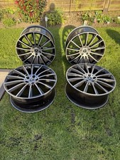 20" Inch Mercedes Black Polished Turbine Style Alloy Wheels x4 5x112