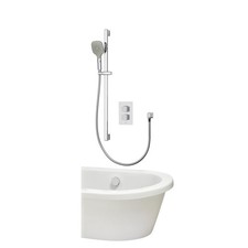Aqualisa Dream DRMDCV2.ADBTX.SQR Thermostatic Mixer Shower Bath Fill Sqr Chrome