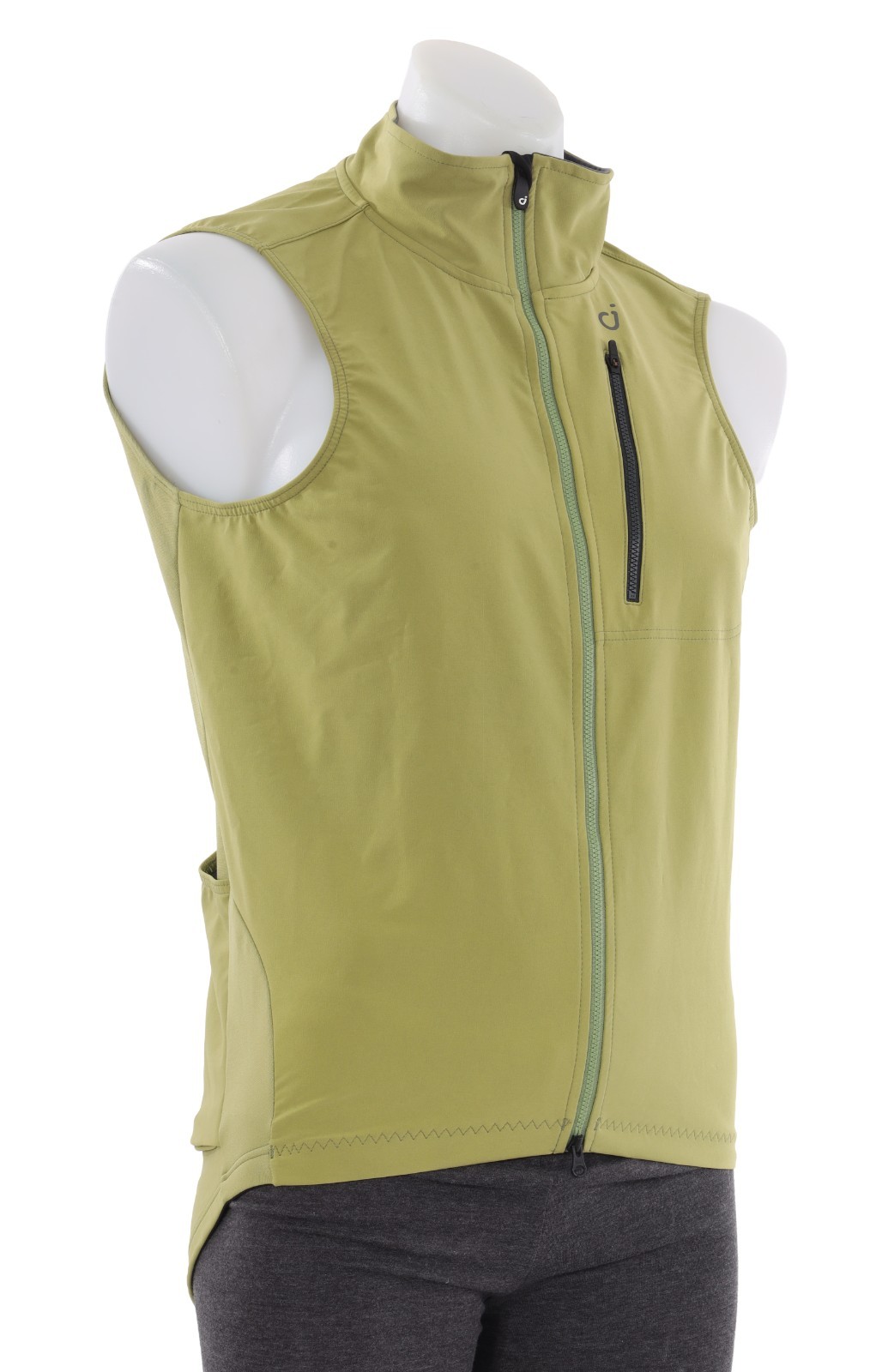 Velocio Signature Softshell Vest Men LARGE Green Cycling Road Bike Gravel