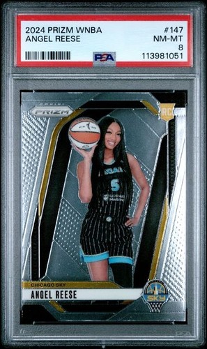 2024 Panini Prizm WNBA Angel Reese #147 RC PSA 8