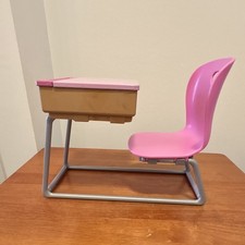 Our Generation Pink School Desk For 18 Inch Dolls.