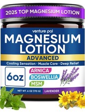 Magnesium Lotion with Arnica, MSM & Boswellia – Cooling Comfort & Relaxation,...