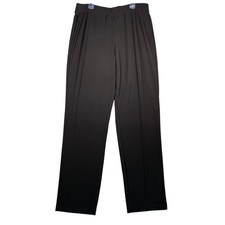 Susan Graver Essentials Black Wide Leg Ponte Knit Pull On Pants Size Medium
