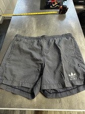 Vintage Adidas Originals Striped Shorts 36” Large Blue White Retro Running