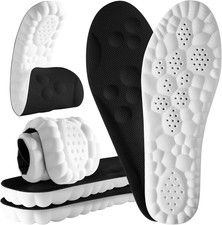 4D Cloud Steppers Insoles for Men and Women - Shock Absorption Inserts, Soft