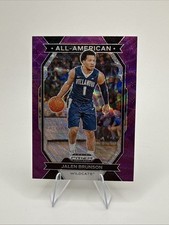 2024-25 Panini Prizm Draft Picks-All-American Jalen Brunson #7 Purple Wave Prizm