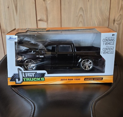 Jada Just Trucks 1:24 2014 Dodge Ram 1500 Custom Black Diecast Unopened Box