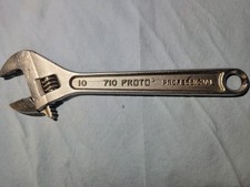 Vintage Proto Professional 10" Adjustable Wrench 710 Made in USA