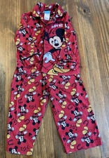 Mickey Mouse Flannel Sleepware PJ's 2T