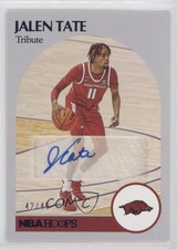 2021 Panini Chronicles Draft Picks Hoops Retro Purple 42/49 Jalen Tate Auto 0c6