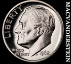 1962 Silver Roosevelt Dime - Choice Gem Proof  Lustrous  No Reserve  #K2494