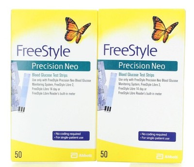100 Freestyle Precision Neo Test Strips  Exp 08/2026+