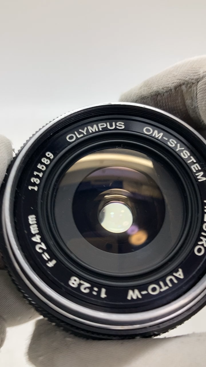 MINT ] OLYMPUS H.ZUIKO AUTO-W 24mm F2.8 MF Wide Lens OM Mount From