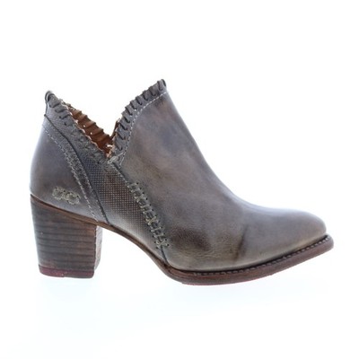 Bed Stu Carla F393009 Womens Gray Leather Zipper Ankle & Booties Boots 9