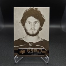 MASON McTAVISH ROOKIE RC 2021-22 Upper Deck UD Portraits Rookies #P-80 Ducks