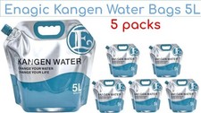 pack of 5 Original Reusable Enagic 5L/1.30G Kangen Water Bag JAPAN ISO CERTIFIED