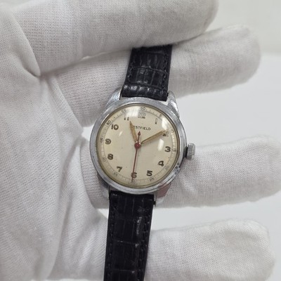 Vintage Mens Westfield Wrist Watch Mechanical Swiss Cal 10ZCC Sweep Second 