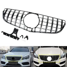 Chrom GT stil Kühlergitter Kühlergrill für Mercedes-Benz E Coupe C207 2014-2016