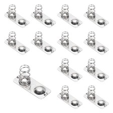 AAA Battery Contact Spring Plates, 12 Pcs 21 mm x 9mm Terminal Contacts