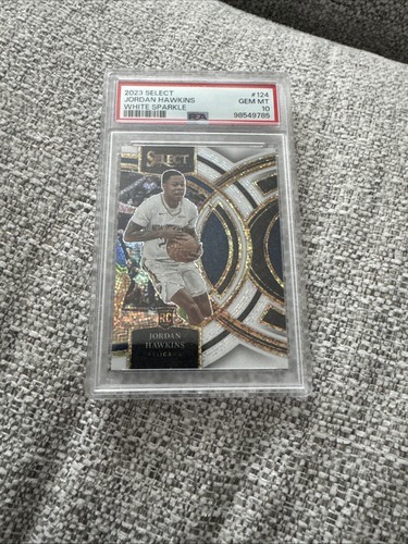 2023-24 Panini Select - Premier Level Jordan Hawkins #124 White Sparkle (RC) - Picture 1 of 2