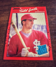 Donruss 1990 Todd Zeile #29 Rated Rookie St. Louis Cardinals MLB Card. rookie card picture