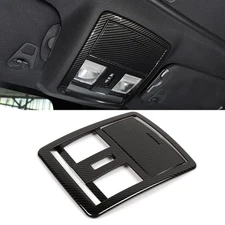 Carbon Fiber Style Roof Reading Light Lamp Cover Trim for Dodge Challenger 2010+