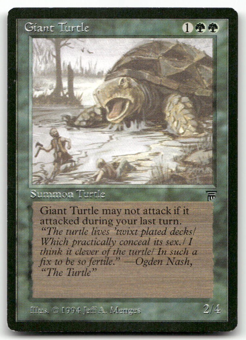 Giant Turtle (LP) Legends LEG Magic MTG