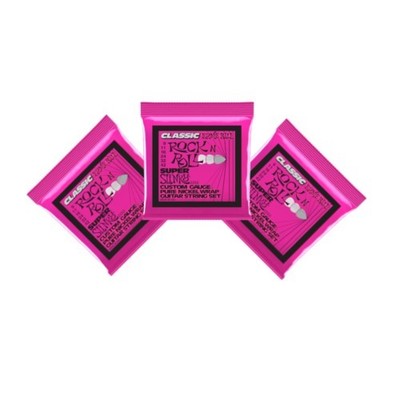 Ernie Ball Guitar Strings 3 Sets Classic Nickel Super Slinky Electric 2253 9-42