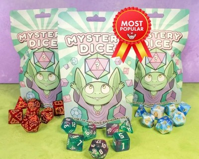 Mystery Würfel 7er Set Polyedrische Würfel, DND Würfel Set, für D&D & Tabletop Spiele