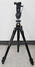 Manfrotto 055XPROB Tripod w/ 2 Ball Heads, Magic Arm Carry Case Preowned
