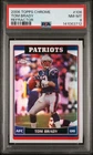 2006 TOPPS CHROME REFRACTOR #106 TOM BRADY PSA 8