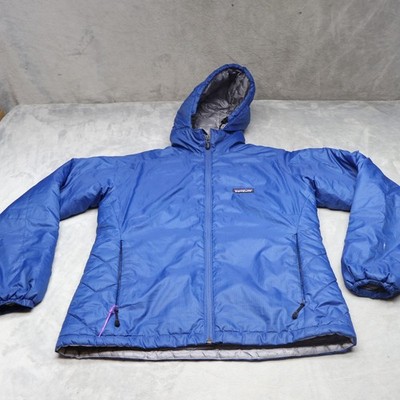 Patagonia Micro Puffs Jacket Womens Small Blue Insulated Ripstop Full Zip VTG