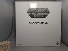 New Masters of the Universe Classics Weapons Rack Sealed in Shipper MOTU MOTUC