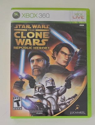 Star Wars the Clone Wars Republic Heroes - (Xbox 360) CIB